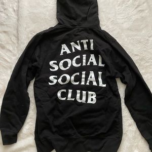 Anti Social Social Club black hoodie size small